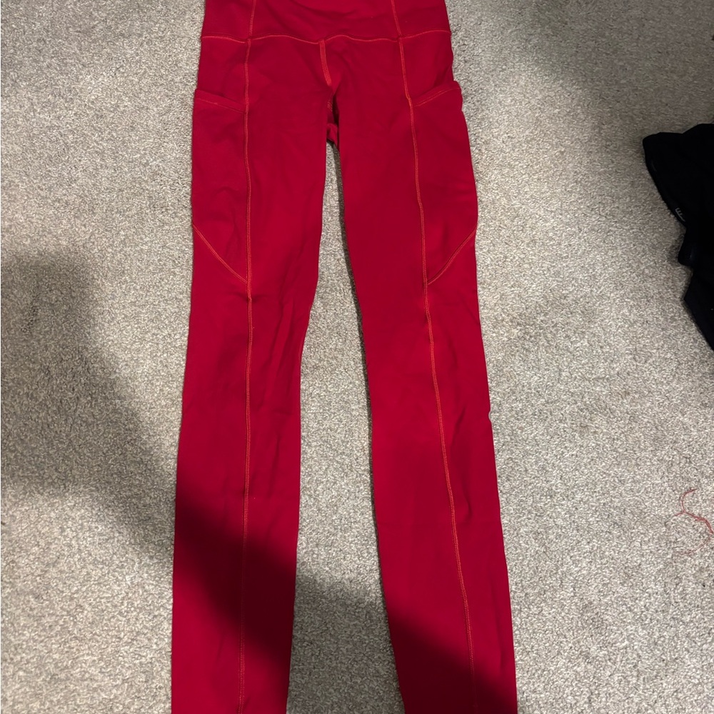 lululemon athletica Red Leggings